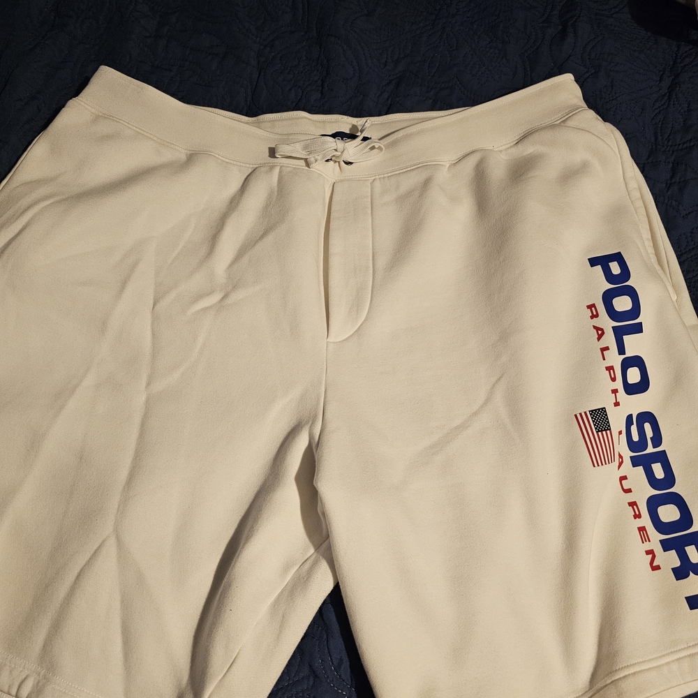 Ralph Lauren Polo Sport Men's Athletic White Shorts